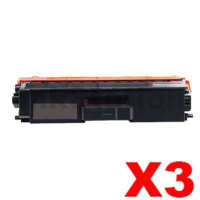 3 x Compatible Brother TN-443BK Black Toner Cartridge - 4,500 pages
