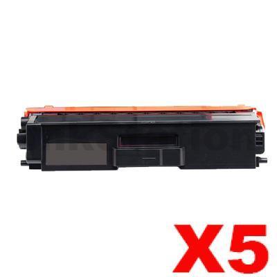 5 x Compatible Brother TN-443BK Black Toner Cartridge - 4,500 pages