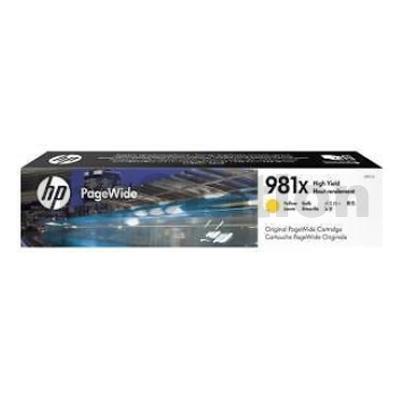 HP 981X Genuine Yellow High Yield Inkjet Cartridge L0R11A - 10,000 Pages