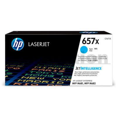 HP 657X (CF471X) Genuine Cyan Toner Cartridge - 23,000 pages