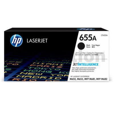 HP 655A (CF450A) Genuine Black Toner Cartridge - 12,500 pages