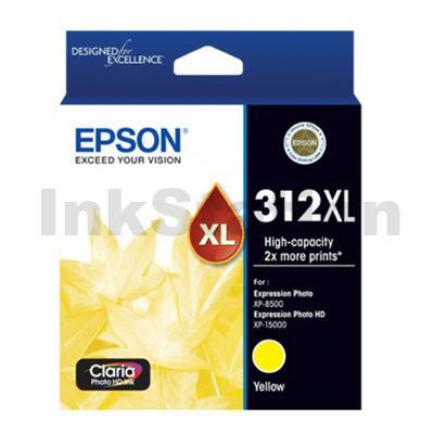 Epson 312XL (C13T183492) Genuine Yellow High Yield Inkjet Cartridge