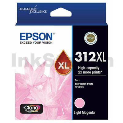 Epson 312XL (C13T183692) Genuine Light Magenta High Yield Inkjet Cartridge