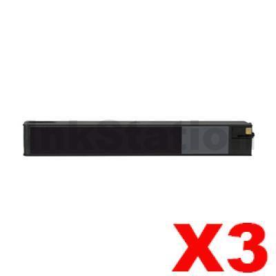 3 x HP 975A Compatible Black Inkjet Cartridge L0R97AA - 3,500 Pages