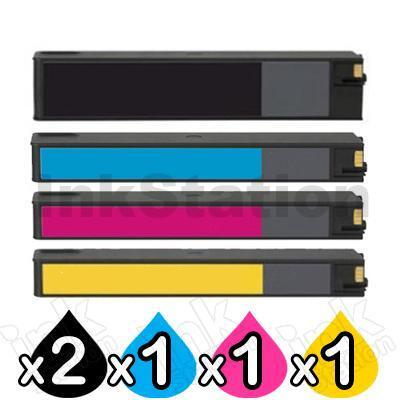 5 Pack HP 975A Compatible Inkjet Combo L0R88AA - L0R97AA [2BK,1C,1M,1Y]