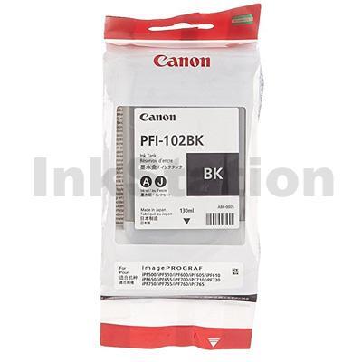 Genuine Canon PFI-102BK Black Ink Cartridge