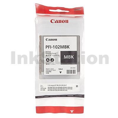 Genuine Canon PFI-102MBK Matte Black Ink Cartridge