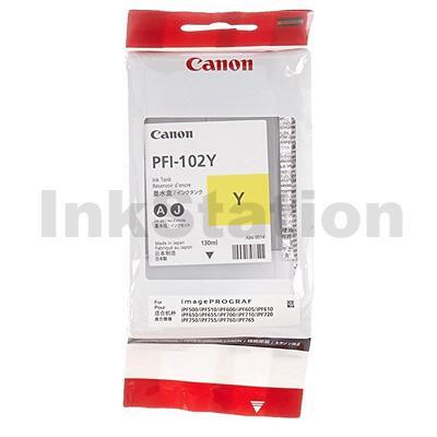 Genuine Canon PFI-102Y Yellow Ink Cartridge