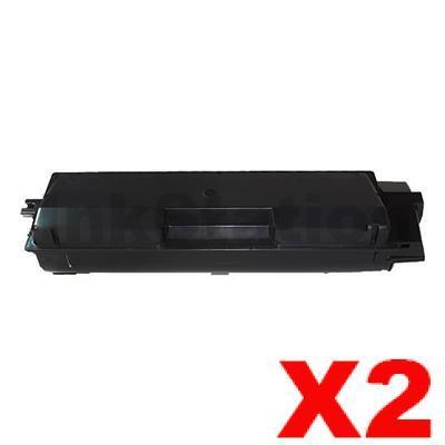 2 x Non-Genuine TK-8604K Black Toner Cartridge For Kyocera FS-C8650DN - 30,000 pages
