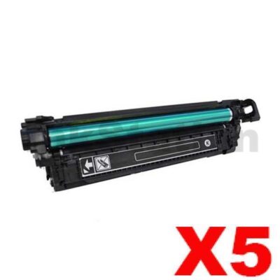 5 x HP CE340A (651A) Compatible Black Toner Cartridge  - 13,500 Pages