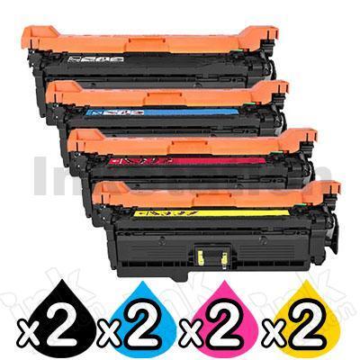 2 Sets of 4 Pack HP CF320A-CF323A (652A/653A) Compatible Toner Cartridges  [2BK,2C,2M,2Y]