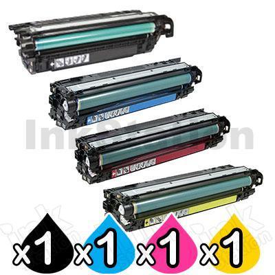 4 Pack HP CE264X, CF031A-CF033A (646X/646A) Compatible Toner Cartridges [1BK,1C,1M,1Y]