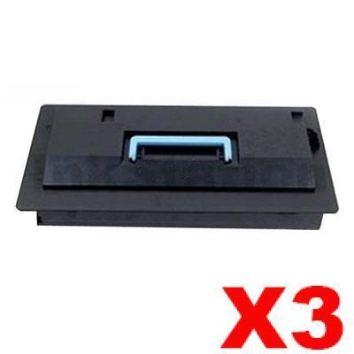 3 x Non-Genuine alternative for TK-715 Black Toner suitable for Kyocera KM-3050, KM-4050, KM-5050, TASKalfa 420i, 520i - 34,000 Pages