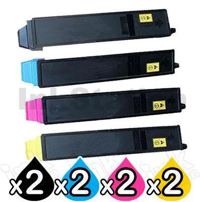 2 Sets of 4 Pack Non-Genuine alternative for TK-8329 Toner Combo suitable for Kyocera TASKalfa 2551ci [2BK,2C,2M,2Y]