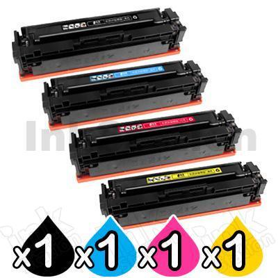 4-Pack Compatible Canon CART-046H High Yield Toner Combo [1BK+1C+1M+1Y]