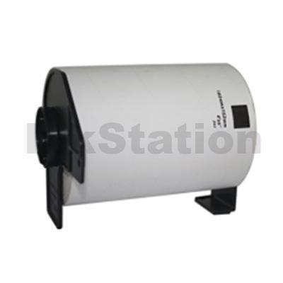 Brother DK-11241 Compatible Black Text on White 102mm x 152mm Die-Cut Paper Label Roll - 200 labels per roll