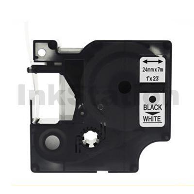 Dymo SD53713 / S0720930 Compatible 24mm Black Text on White Label Cassette - 7 meters
