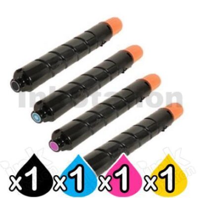 4 Pack Compatible Canon (GPR-31) TG-46 Toner Cartridge [1BK,1C,1M,1Y]