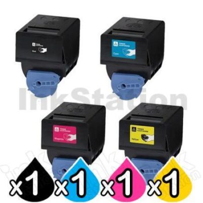4 Pack Canon TG-35 (GPR-23) Compatible Toner Cartridges [1BK,1C,1M,1Y]