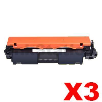 3 x HP CF230X (30X) Compatible Black High Yield Toner Cartridge - 3,500 Pages