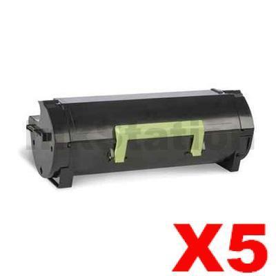 5 x Lexmark 503H (50F3H00) Compatible MS310 / MS312 / MS410 / MS415/ MS510 / MS610 High Yield Toner Cartridge - 5,000 pages