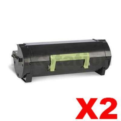 2 x Lexmark 503H (50F3H00) Compatible MS310 / MS312 / MS410 / MS415/ MS510 / MS610 High Yield Toner Cartridge - 5,000 pages