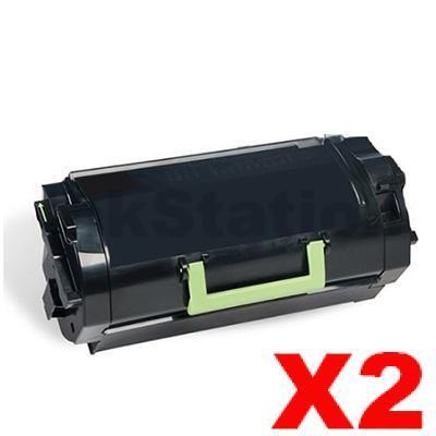 2 x Lexmark (52D3H00) Compatible MS810 / MS811 / MS812 Black High Yield Toner Cartridge - 25,000 pages