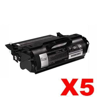 5 x Lexmark T650H11P Compatible T650/T652/T654 Toner Cartridge - 25,000 pages