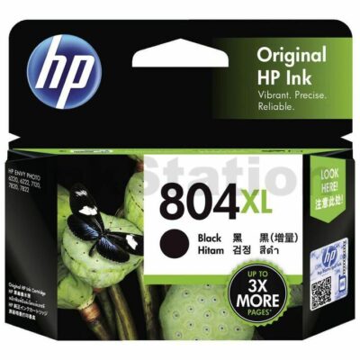 HP 804XL Genuine Black High Yield Inkjet Cartridge T6N12AA - 600 Pages