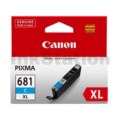 Canon CLI-681XLC High Yield Genuine Cyan Inkjet Cartridge - 515 pages