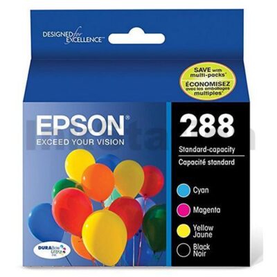 Epson 288 (C13T305692) Genuine Inkjet Cartridge Value Pack [1BK,1C,1M,1Y]
