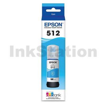 Genuine Epson T512 EcoTank Cyan Ink Bottle