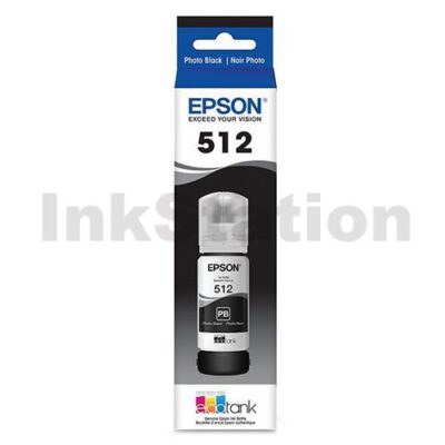 Genuine Epson T512 EcoTank Photo Black Ink Bottle