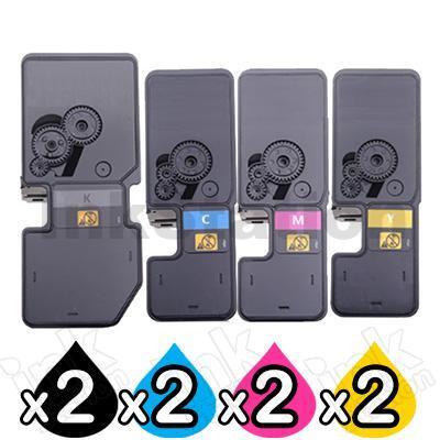 2 Sets of 4 Pack Non-Genuine alternative for TK-5234 Toner Combo suitable for Kyocera Ecosys M5521, P5021 [2BK,2C,2M,2Y]