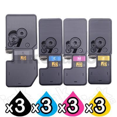 3 Sets of 4 Pack Non-Genuine alternative for TK-5234 Toner Combo suitable for Kyocera Ecosys M5521, P5021 [3BK,3C,3M,3Y]