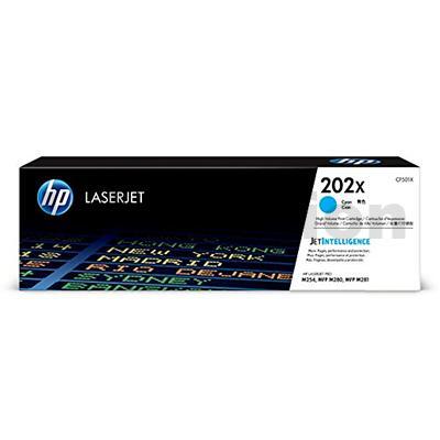 HP CF501X (202X) Genuine Cyan High Yield Toner Cartridge - 2,500 Pages