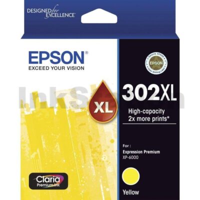 Epson 302XL (C13T01Y492) Genuine Yellow High Yield Inkjet Cartridge