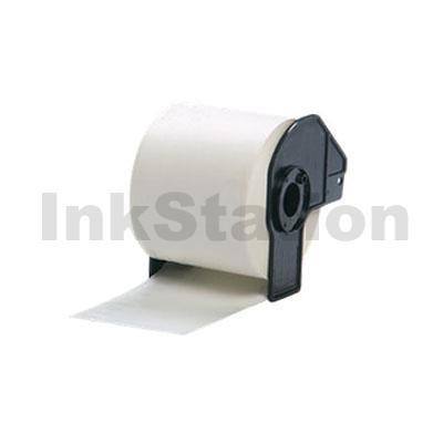 Brother DK-22205 Compatible Black Text on White Continuous Paper Label Roll 62mm x 30.48m