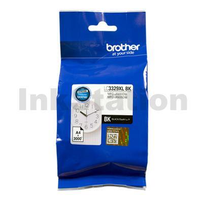 Genuine Brother LC-3329XLBK High Yield Black Ink Cartridge - 3,000 pages