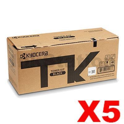 5 x Genuine Kyocera TK-5284K Black Toner Cartridge Ecosys P6235CDN, M6635CIDN - 13,000 pages