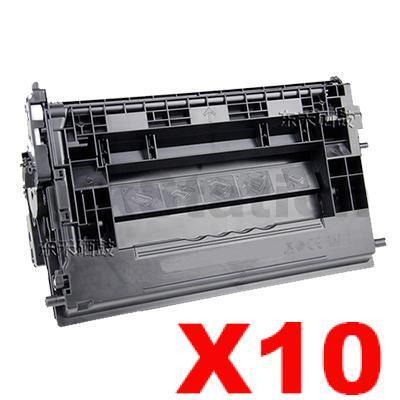 10 x HP 37A CF237A Compatible Black Toner Cartridge - 11,000 Pages