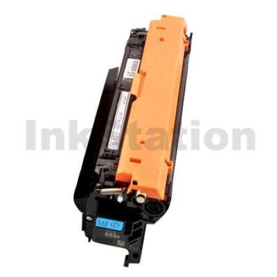 HP 655A (CF451A) Compatible Cyan Toner Cartridge - 10,500 pages