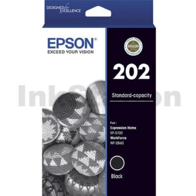 Epson 202 Genuine Black Ink Cartridge [C13T02N192]