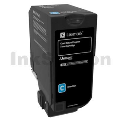 Lexmark 84C6HC0 Genuine CX725 Cyan High Yield Return Program Toner Cartridge - 16,000 pages