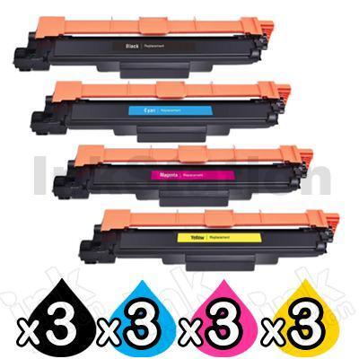 3 Sets of 4 Pack Brother TN-253 / TN-257 Compatible Toner Combo [3BK,3C,3M,3Y]