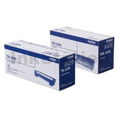 Brother Genuine TN-1070 Toner Cartridge + Genuine DR-1070 Drum Unit Combo