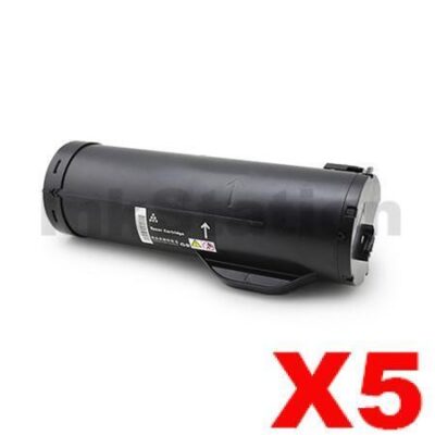 5 x Fuji Xerox DocuPrint P455d M455DF Compatible Toner Cartridge - 25,000 pages (CT201949)