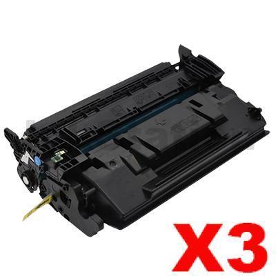 3 x Canon CART-052 Black Compatible Toner Cartridge - 3,100 pages