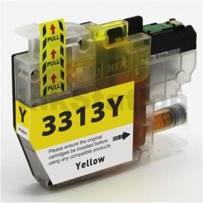 Brother LC-3313Y Compatible Yellow Ink Cartridge - 400 pages (High Yield of Brother LC-3311Y)