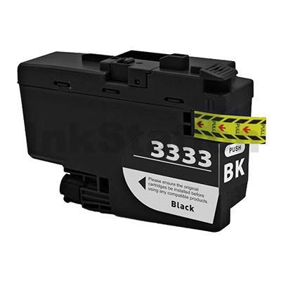 Brother LC-3333BK Compatible High Yield Black Ink Cartridge - 3,000 pages